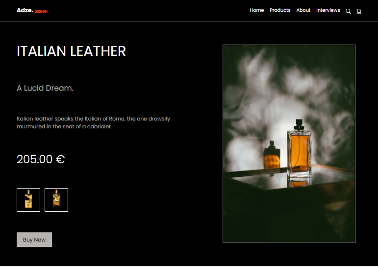 Italian Leather Perfume UI